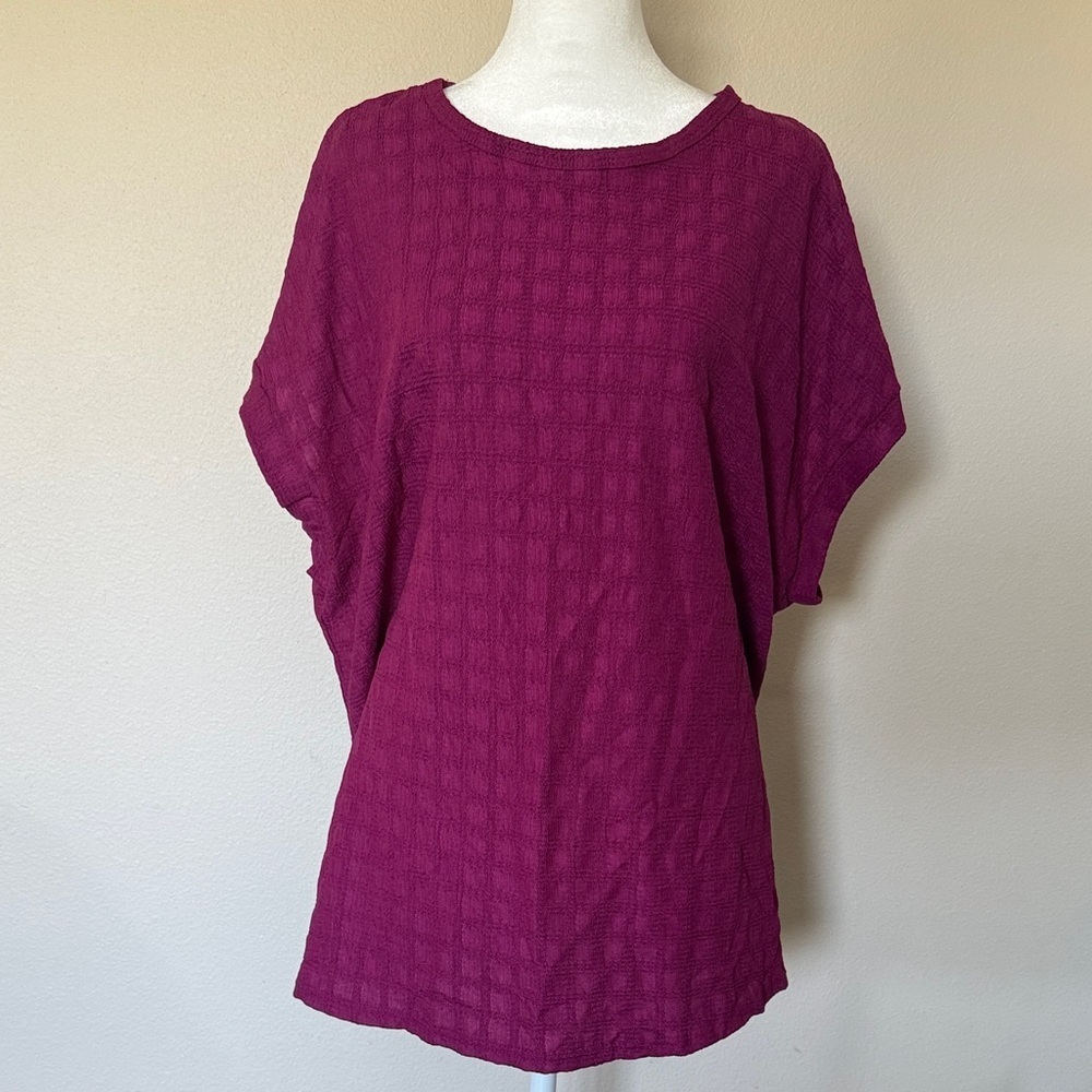 Maurices Magenta Oversized Top, 2X-3X